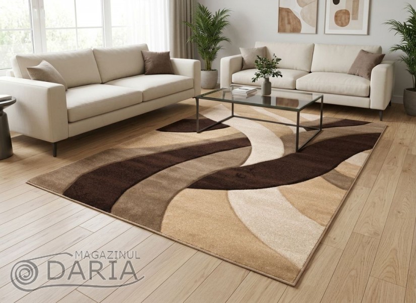 Covor GRACIA 544 brown/d.beige